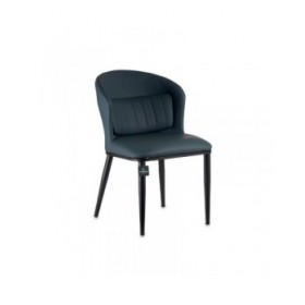 Poltrona Rotondo Azzurro Nero Acciaio 51 x 83,5 x 54 cm (2 Unità)