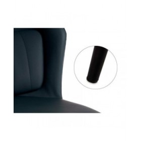Poltrona Rotondo Azzurro Nero Acciaio 51 x 83,5 x 54 cm (2 Unità)