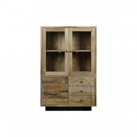 Stand Espositore DKD Home Decor Cristallo Legno di mango 90 x 40 x 190 cm