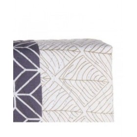 Trapunta Reversibile 240 x 260 cm Esagoni Azzurro Bianco Grigio (6 Unità)
