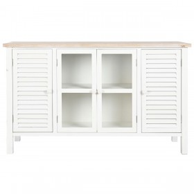 Credenza DKD Home Decor Bianco Abete Legno MDF 130 x 40 x 80 cm