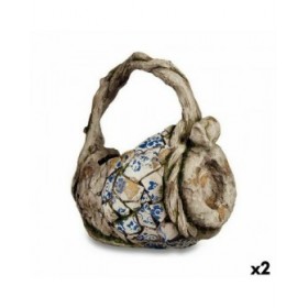 Statua Decorativa da Giardino Ibergarden ZD19011 Poliresina Vaso 23,5 x 35 x 31 cm (2 Unità)