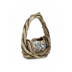 Statua Decorativa da Giardino Ibergarden ZD19014 Poliresina Vaso 17 x 44 x 34,5 cm (2 Unità)