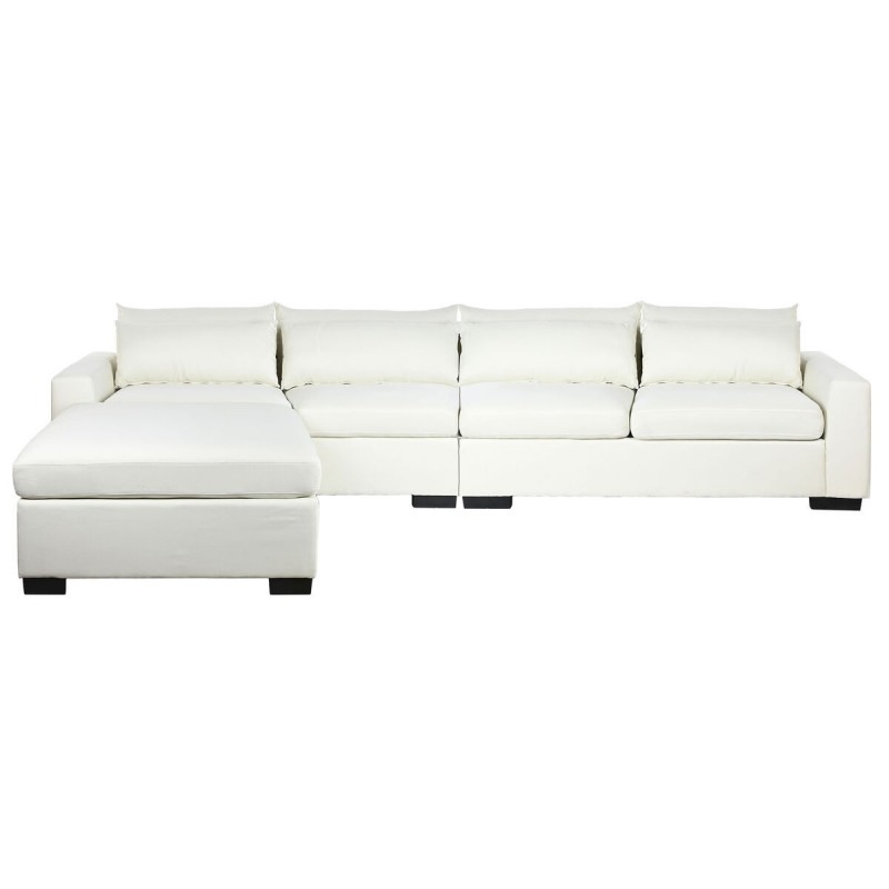 Divano Chaise Longue DKD Home Decor Beige Crema Legno Moderno 386 x 218 x 88 cm