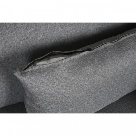 Divano Chaise Longue DKD Home Decor Grigio Metallo Moderno 276 x 152,5 x 84 cm