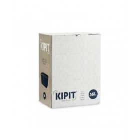 Cesto per i Panni Kipit TP7001-1 Crema Plastica 36 L 36 x 25,5 x 52,5 cm (12 Unità)