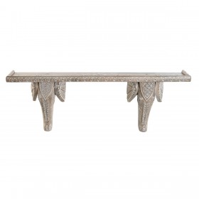 Mensole DKD Home Decor Bianco Naturale Legno di mango 78 x 15 x 28 cm