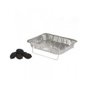 Barbecue Usa e Getta Alluminio Carbone 23,5 x 6 x 30,5 cm (12 Unità)