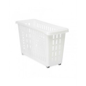Contenitore per Sistemare per Mobile da Cucina Kipit G-327 Bianco 17,5 x 26 x 46 cm Con ruote (12 Unità)