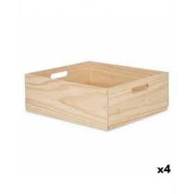 Scatola Decorativa Legno di pino 35 x 14 x 40 cm (4 Unità)