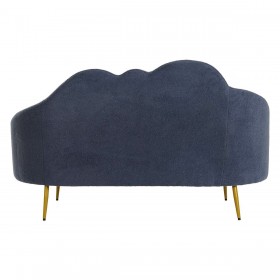 Divano DKD Home Decor Azzurro Dorato Metallo Nuvole Scandi 155 x 75 x 92 cm
