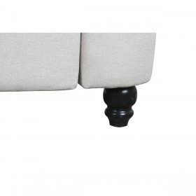Divano DKD Home Decor Bianco Marrone Crema Legno 209 x 84 x 76 cm