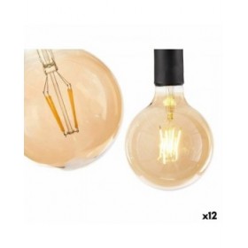 Lampadina LED Vintage E27 Trasparente 4 W 12,5 x 17,5 x 12,5 cm (12 Unità)
