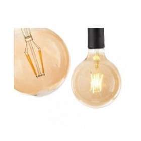 Lampadina LED Vintage E27 Trasparente 4 W 12,5 x 17,5 x 12,5 cm (12 Unità)