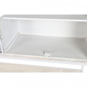 Scaffale DKD Home Decor Bianco Nero Metallo Legno di mango 170 x 45 x 200 cm