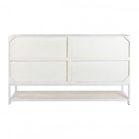 Credenza DKD Home Decor 170 x 45 x 100 cm Metallo Bianco Legno di mango