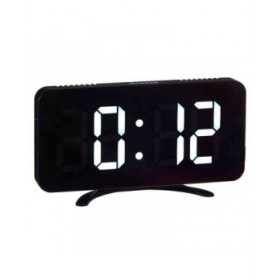 Orologio Digitale da Tavolo Nero ABS 15,7 x 7,7 x 1,5 cm (12 Unità)