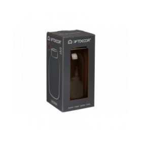 Vaso Trasparente Dorato Vetro 11,5 x 24 x 11,5 cm (6 Unità)