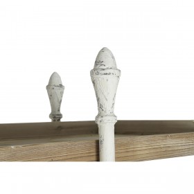 Scaffale DKD Home Decor Bianco Naturale Metallo Abete Legno di abete 40 % Metallo 190 x 40 x 200 cm