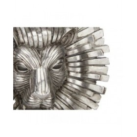 Statua Decorativa Leone Argentato 28 x 38,5 x 11,5 cm (4 Unità)