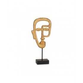 Statua Decorativa Viso Dorato 19,5 x 38 x 10,5 cm (4 Unità)
