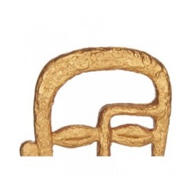 Statua Decorativa Viso Dorato 19,5 x 38 x 10,5 cm (4 Unità)
