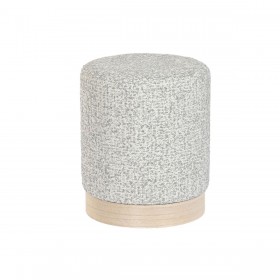Poggiapiedi DKD Home Decor 32 x 32 x 38 cm Scandi Grigio chiaro