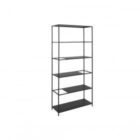 Scaffale DKD Home Decor Nero Metallo 80 x 30 x 175 cm (1)