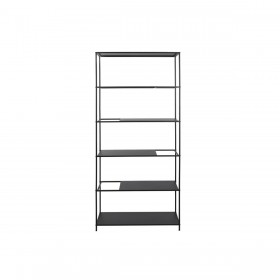 Scaffale DKD Home Decor Nero Metallo 80 x 30 x 175 cm (1)