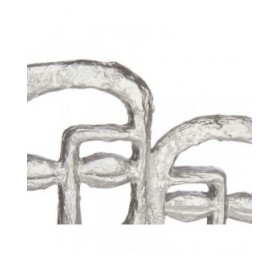 Statua Decorativa Viso Argentato 27 x 32,5 x 10,5 cm (4 Unità)