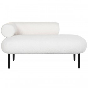 Divano DKD Home Decor Bianco Nero Metallo Scandi 127,5 x 73,5 x 64 cm