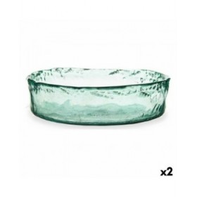 Centrotavola Trasparente 30 x 8 x 30 cm (2 Unità)
