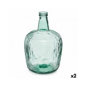 Borraccia 2255/08R Trasparente Righe 8 L 14 x 44 x 13 cm Decorazione (2 Unità)