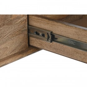 Ingresso DKD Home Decor Naturale Nero Metallo Legno di mango