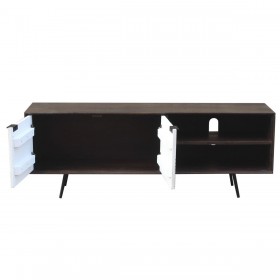 Mobile TV DKD Home Decor Marrone scuro 140 x 35 x 50 cm Legno di mango