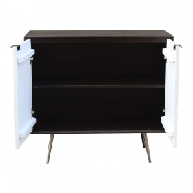 Credenza DKD Home Decor Bianco Marrone Metallo Legno di mango 90 x 43 x 80 cm