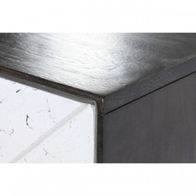 Cassettiera DKD Home Decor 70 x 40 x 105 cm Bianco Marrone scuro Legno di mango