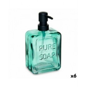 Dispenser di Sapone Berilo Pure Soap Verde Cristallo 570 ml 10 x 18 x 6 cm (6 Unità)