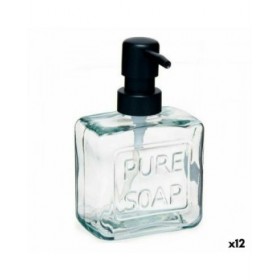 Dispenser di Sapone Berilo Pure Soap Trasparente Cristallo Plastica 250 ml 9 x 15 x 5 cm (12 Unità)