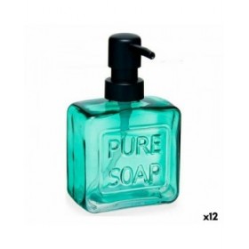 Dispenser di Sapone Berilo Pure Soap Verde Cristallo Plastica 250 ml 9 x 15 x 5 cm (12 Unità)