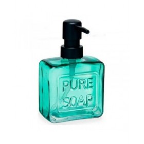 Dispenser di Sapone Berilo Pure Soap Verde Cristallo Plastica 250 ml 9 x 15 x 5 cm (12 Unità)