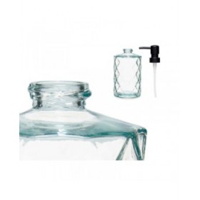 Dispenser di Sapone Berilo CN-B5463VB-1-367 Trasparente Cristallo Plastica Diamante 410 ml 9 x 18 x 7 cm (12 Unità)