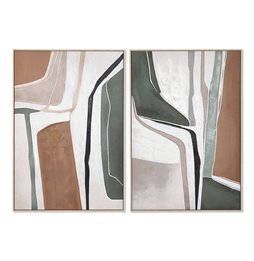 Specchio da parete DKD Home Decor 130 x 4 x 70 cm Cristallo Bianco Legno di mango Moderno