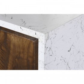 Credenza DKD Home Decor Bianco Marrone scuro Legno di mango 150 x 40 x 80 cm