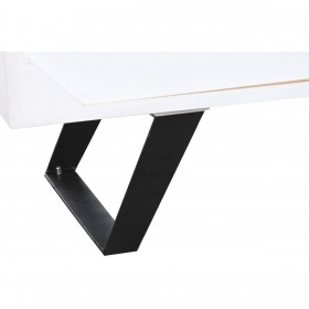 Credenza DKD Home Decor Bianco Marrone scuro Legno di mango 150 x 40 x 80 cm