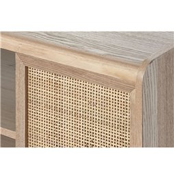 Poggiapiedi DKD Home Decor Legno 30 x 30 x 30 cm Verde Blu Marino (2 Unità)
