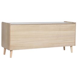 Tavolo aggiuntivo DKD Home Decor Bianco Dorato Metallo Lavagna 49 x 49 x 60,5 cm