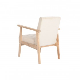 Poltrona DKD Home Decor Beige Naturale Pino 63 x 68 x 81 cm