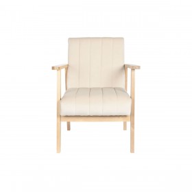 Poltrona DKD Home Decor Beige Naturale Pino 63 x 68 x 81 cm