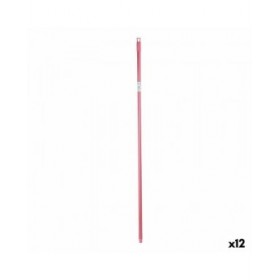 Mazza per la Scopa 2,3 x 130 x 2,3 cm Rosa Metallo (12 Unità)